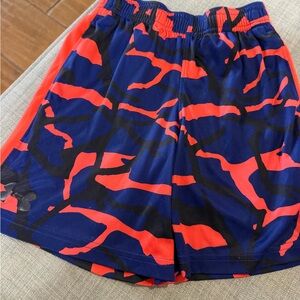 Under Armour Kids' Blue and Red Patterned Shorts